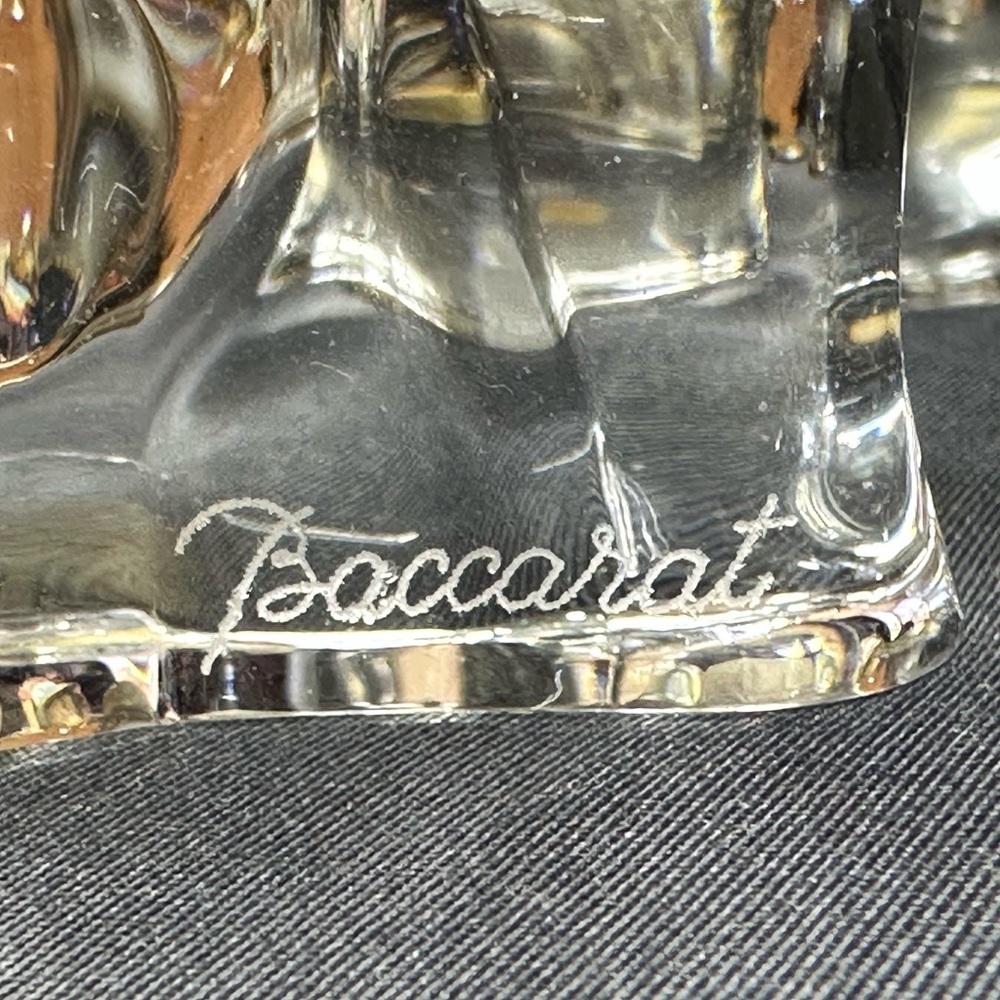 Baccarat crystal elephant